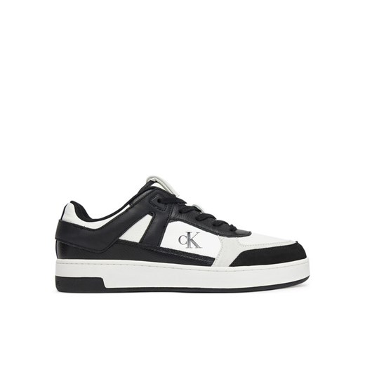 Sneakersy Calvin Klein Jeans Basket Cup Low Laceup Lth Mix YM0YM01308 Biały ze sklepu eobuwie.pl w kategorii Buty sportowe męskie - zdjęcie 182092743
