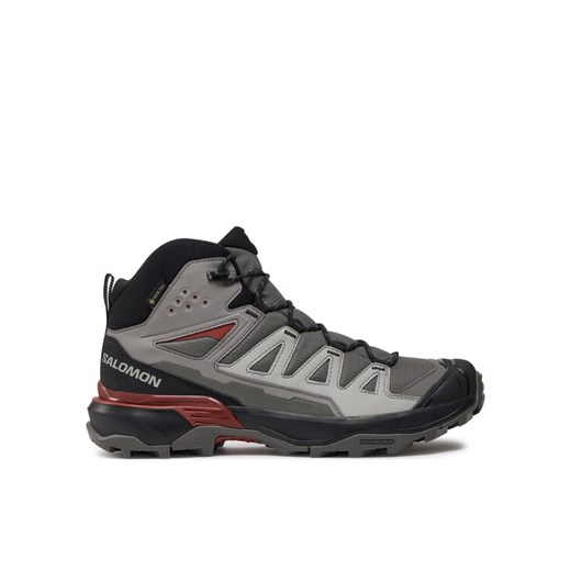 Trekkingi Salomon X Ultra 360 Mid GORE-TEX L47447800 Szary ze sklepu eobuwie.pl w kategorii Buty trekkingowe męskie - zdjęcie 182092763