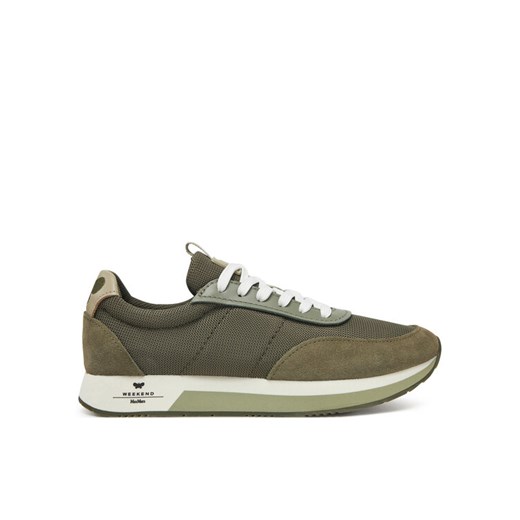 Sneakersy Weekend Max Mara 2515761074650 Khaki ze sklepu eobuwie.pl w kategorii Buty sportowe damskie - zdjęcie 182092783