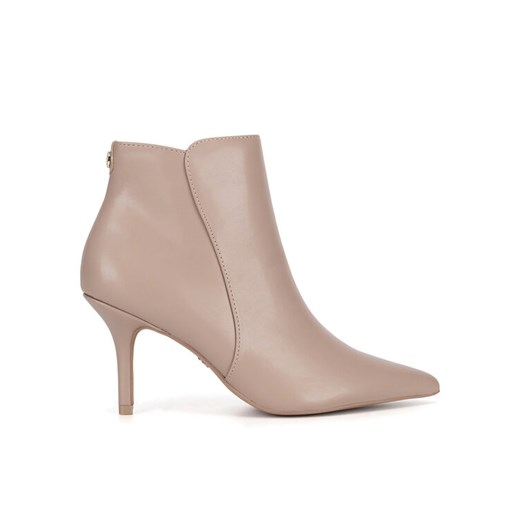 Botki Nine West WFA2784-1 Beżowy ze sklepu eobuwie.pl w kategorii Botki - zdjęcie 182092800