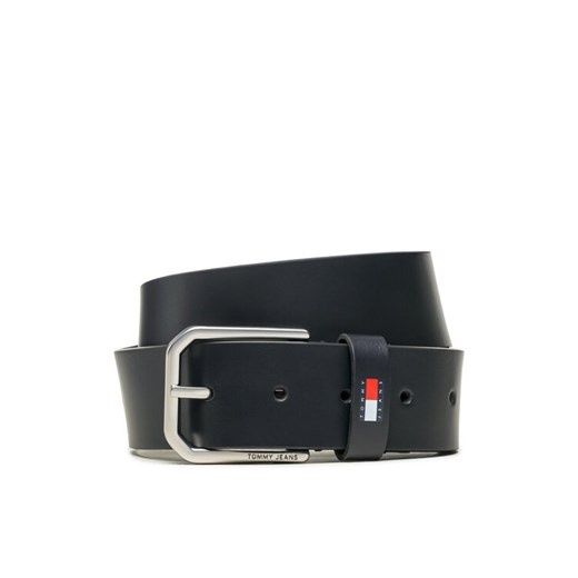 Pasek Męski Tommy Jeans Tjm New Leather 4.0 AM0AM11201 Granatowy ze sklepu eobuwie.pl w kategorii Paski męskie - zdjęcie 182093272