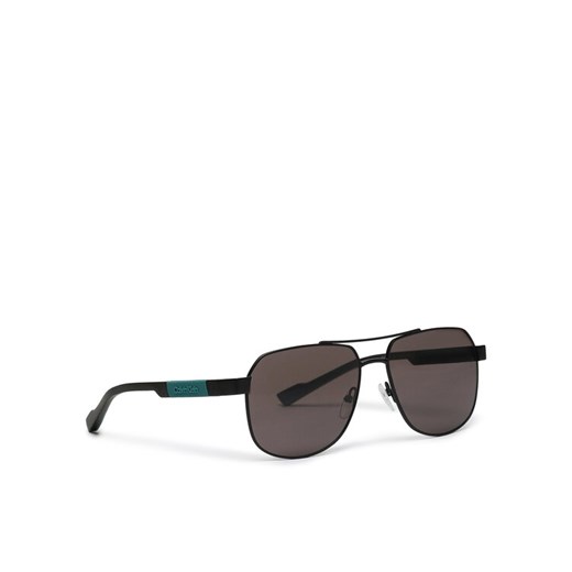 Okulary przeciwsłoneczne Calvin Klein CK23103S Czarny ze sklepu eobuwie.pl w kategorii Okulary przeciwsłoneczne męskie - zdjęcie 182093284