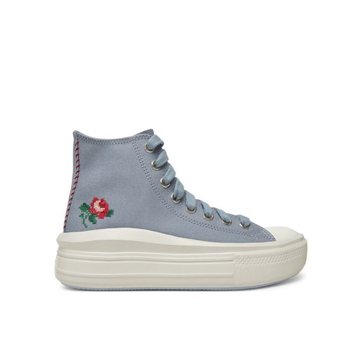 Trampki Converse Chuck Taylor All Star Move Platform Rose A12571C Szary ze sklepu eobuwie.pl w kategorii Trampki damskie - zdjęcie 182093414