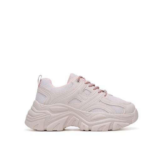 Sneakersy DeeZee WSS21557-01 Écru ze sklepu eobuwie.pl w kategorii Buty sportowe damskie - zdjęcie 182093454