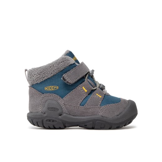 Trekkingi Keen Knotch Chukka 1026739 Szary ze sklepu eobuwie.pl w kategorii Buty zimowe dziecięce - zdjęcie 182093512