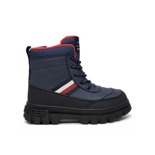 Trzewiki Tommy Hilfiger T3X5-33713-1487 M Granatowy ze sklepu eobuwie.pl w kategorii Buty zimowe dziecięce - zdjęcie 182093704