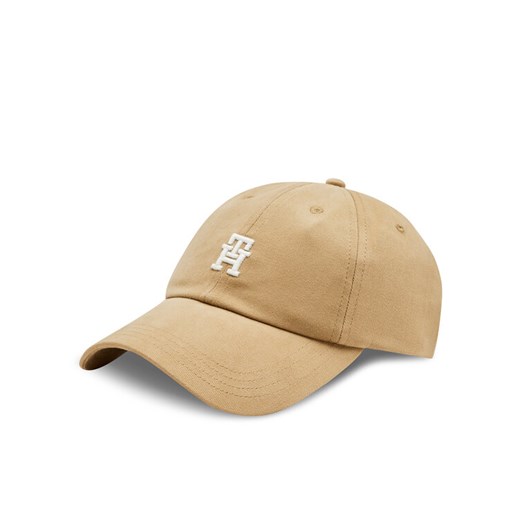 Czapka z daszkiem Tommy Hilfiger Utility Soft Cap AW0AW16363 Brązowy ze sklepu eobuwie.pl w kategorii Czapki z daszkiem damskie - zdjęcie 182093811