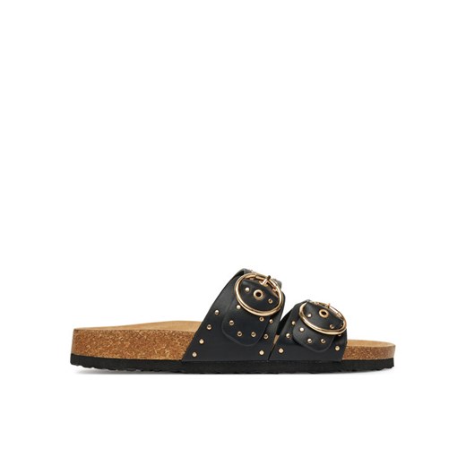 Klapki ONLY Shoes Onlmaxi-15 Pu Studs Buckle 15341190 Czarny ze sklepu eobuwie.pl w kategorii Klapki damskie - zdjęcie 182093813