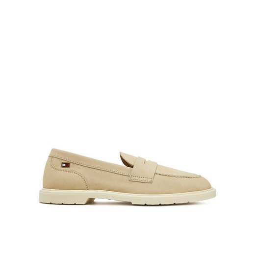 Loafersy Tommy Hilfiger FW0FW08679 Écru ze sklepu eobuwie.pl w kategorii Lordsy damskie - zdjęcie 182093840