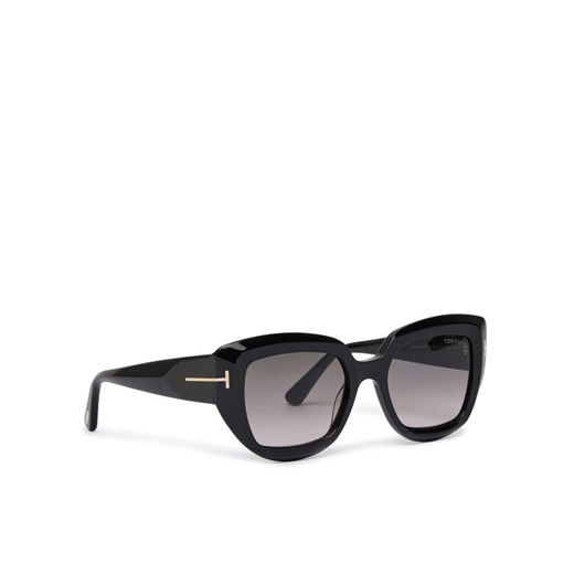 Okulary przeciwsłoneczne Tom Ford Satzman FT1192 01B Czarny ze sklepu eobuwie.pl w kategorii Okulary przeciwsłoneczne damskie - zdjęcie 182093882