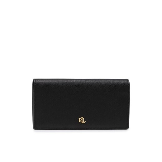 Duży Portfel Damski Lauren Ralph Lauren Slim Wallet Wlt Med 432802917009 Czarny 00 eobuwie.pl