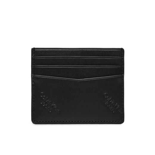 Etui na karty kredytowe Calvin Klein Jeans Logo Print Cardcase 6Cc K50K511817 Czarny ze sklepu eobuwie.pl w kategorii Etui - zdjęcie 182094091