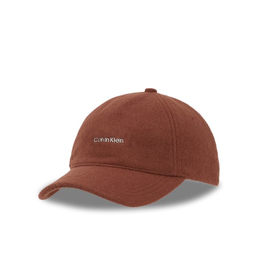 Czapka z daszkiem Calvin Klein K60K612364 Brązowy ze sklepu eobuwie.pl w kategorii Czapki z daszkiem damskie - zdjęcie 182094310