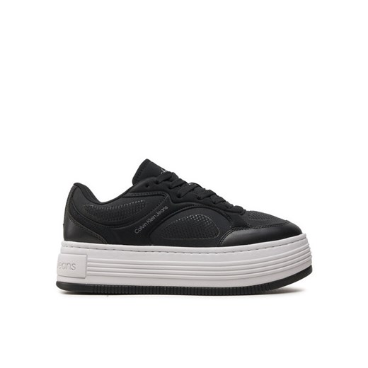 Sneakersy Calvin Klein Jeans Bold Platf Low Lace Mix In Mtl YW0YW01471 Czarny 40 eobuwie.pl