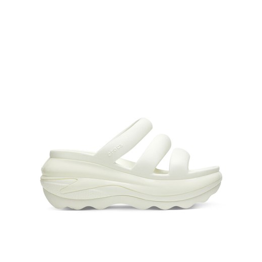 Klapki Crocs Mega Crush Triple Strap 209842 Écru ze sklepu eobuwie.pl w kategorii Klapki damskie - zdjęcie 182094404