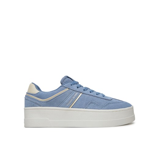 Sneakersy Tommy Jeans The Greenwich Flatform Elevated EN0EN02676 Szary ze sklepu eobuwie.pl w kategorii Buty sportowe damskie - zdjęcie 182094421