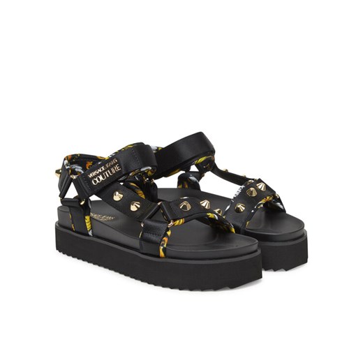 Sandały Versace Jeans Couture 78VA3SM2 Czarny ze sklepu eobuwie.pl w kategorii Sandały damskie - zdjęcie 182094451