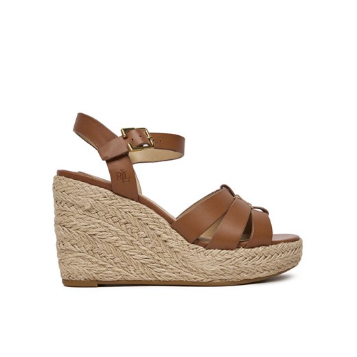 Espadryle LAUREN RALPH LAUREN Soffia 802953961001 Brązowy ze sklepu eobuwie.pl w kategorii Espadryle damskie - zdjęcie 182094494