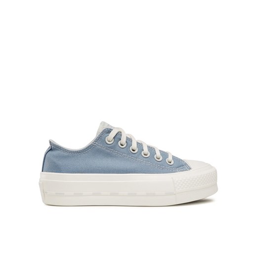 Trampki Converse Chuck Taylor All Star Lift Ox 572710C Błękitny ze sklepu eobuwie.pl w kategorii Trampki damskie - zdjęcie 182094541