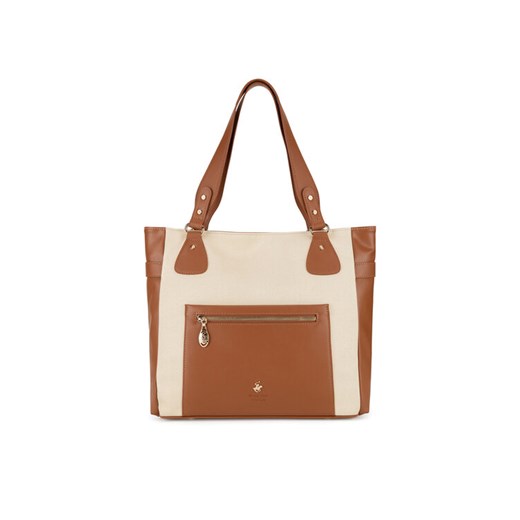 Torebka Beverly Hills Polo Club BHPC-C-002-07 Brązowy ze sklepu eobuwie.pl w kategorii Torby Shopper bag - zdjęcie 182094573