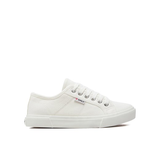 Sneakersy ONLY Shoes Nicola 15318098 Biały ze sklepu eobuwie.pl w kategorii Trampki damskie - zdjęcie 182094674
