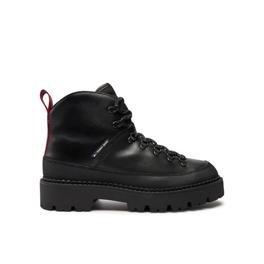 Trapery Tommy Jeans EM0EM01491 Czarny ze sklepu eobuwie.pl w kategorii Buty zimowe męskie - zdjęcie 182094714