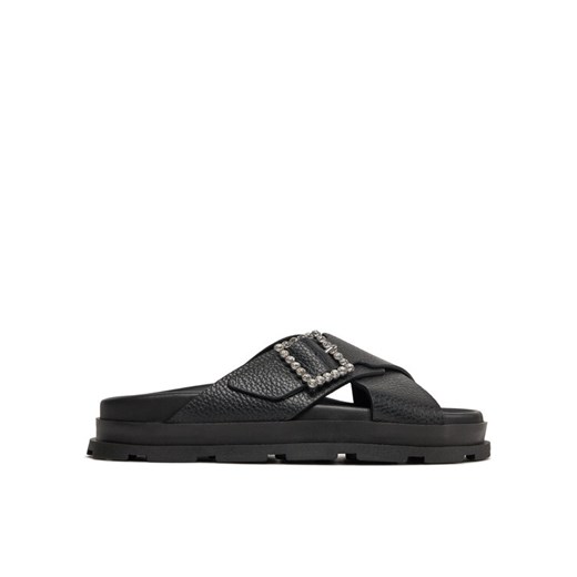 Klapki Pollini SA28164G1ITD0000 Czarny ze sklepu eobuwie.pl w kategorii Klapki damskie - zdjęcie 182094741