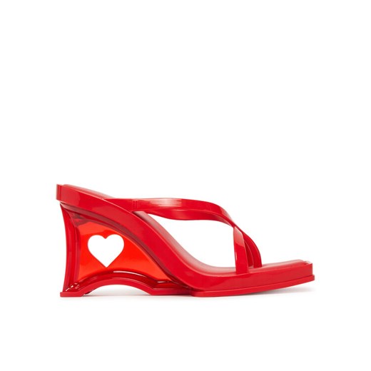 Japonki Melissa Melissa Glass Heel Ad 35801 Czerwony ze sklepu eobuwie.pl w kategorii Klapki damskie - zdjęcie 182094814