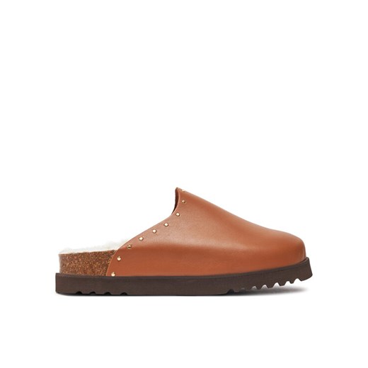 Klapki Scholl Fae Studs F30938 Brązowy ze sklepu eobuwie.pl w kategorii Klapki damskie - zdjęcie 182094863