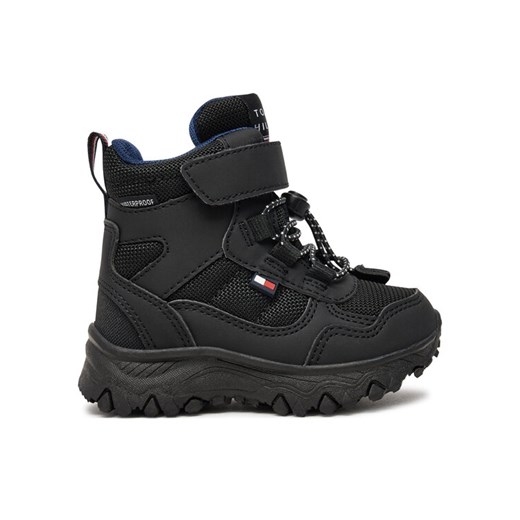 Śniegowce Tommy Hilfiger Fur Boot T1X5-33710-1492 M Czarny ze sklepu eobuwie.pl w kategorii Buty zimowe dziecięce - zdjęcie 182095020