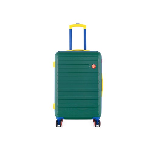 Walizka średnia Semi Line T5846-2 Zielony ze sklepu eobuwie.pl w kategorii Walizki - zdjęcie 182095073