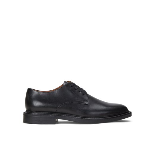 Półbuty Polo Ralph Lauren Asher Derby Ds Dby 803945279002 Czarny ze sklepu eobuwie.pl w kategorii Buty eleganckie męskie - zdjęcie 182095104