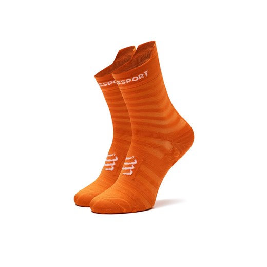 Skarpety wysokie unisex Compressport Pro Racing Socks V4.0 Ultralight Run High XU00050B Czerwony ze sklepu eobuwie.pl w kategorii Skarpetki damskie - zdjęcie 182095134