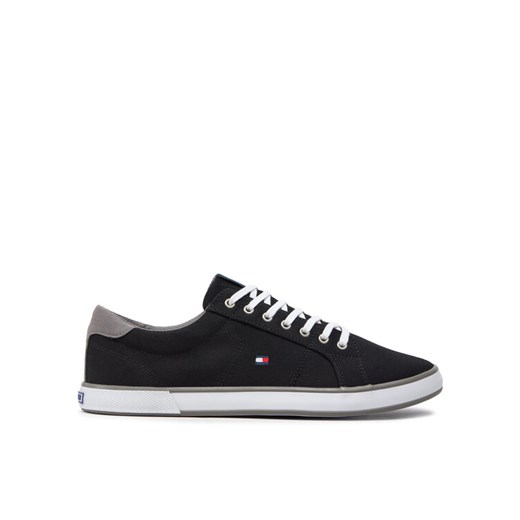 Tenisówki Tommy Hilfiger Harlow 1D FM0FM00596 Czarny ze sklepu eobuwie.pl w kategorii Trampki męskie - zdjęcie 182095204