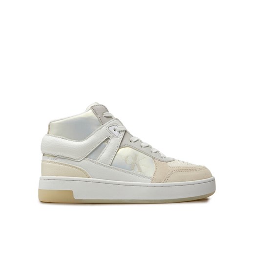 Sneakersy Calvin Klein Jeans Basket Cupsole High Mix Ml Mtr YW0YW01489 Biały 37 eobuwie.pl