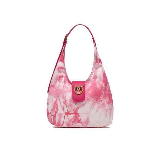 Torebka Pinko Hobo Mini PE 24 PLTT 103275 A1RK Różowy ze sklepu eobuwie.pl w kategorii Torebki hobo - zdjęcie 182095410