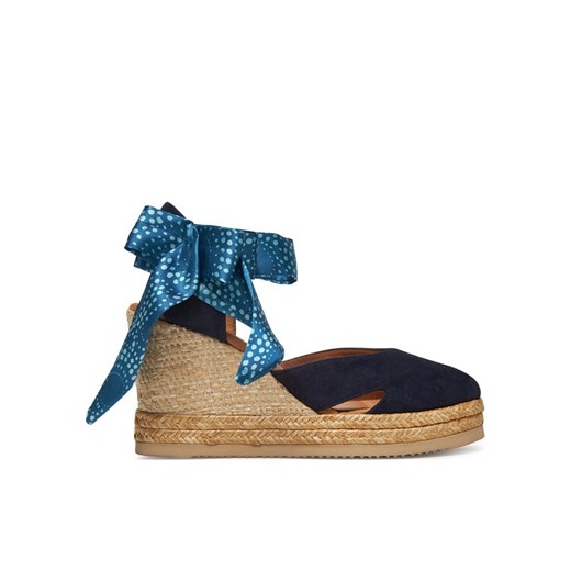 Espadryle Unisa Cibolo Ks Granatowy ze sklepu eobuwie.pl w kategorii Espadryle damskie - zdjęcie 182095432