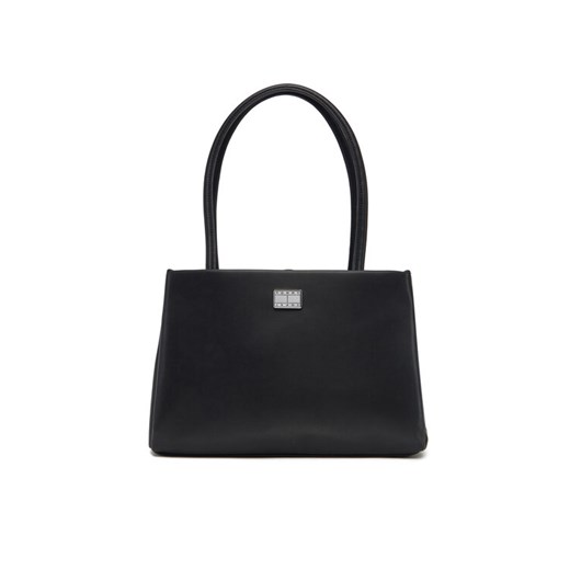 Torebka Tommy Jeans Tjw American Cool Med Tote AW0AW17297 Czarny ze sklepu eobuwie.pl w kategorii Torebki damskie - zdjęcie 182095521