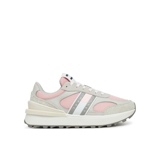 Sneakersy Tommy Jeans Tjw Tech Runner EN0EN02743 Różowy ze sklepu eobuwie.pl w kategorii Buty sportowe damskie - zdjęcie 182095592
