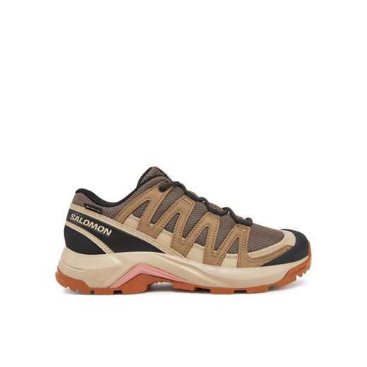 Trekkingi Salomon X-Adventure Recon Gore Tex L47815500 Brązowy ze sklepu eobuwie.pl w kategorii Buty trekkingowe damskie - zdjęcie 182095824