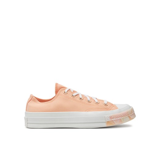 Trampki Converse Chuck 70 Marbled A03531C Pomarańczowy ze sklepu eobuwie.pl w kategorii Trampki damskie - zdjęcie 182095833