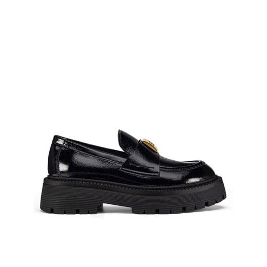 Loafersy Gino Rossi GESME-3596-24 Czarny ze sklepu eobuwie.pl w kategorii Lordsy damskie - zdjęcie 182095921