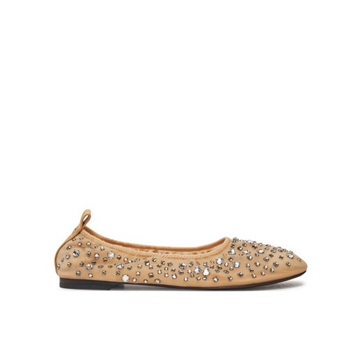 Baleriny Tory Burch 162066 Beżowy ze sklepu eobuwie.pl w kategorii Balerinki - zdjęcie 182096032