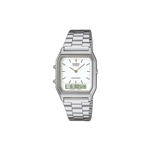 Zegarek Casio AQ-230A-7DMQYES Srebrny ze sklepu eobuwie.pl w kategorii Zegarki - zdjęcie 182096154