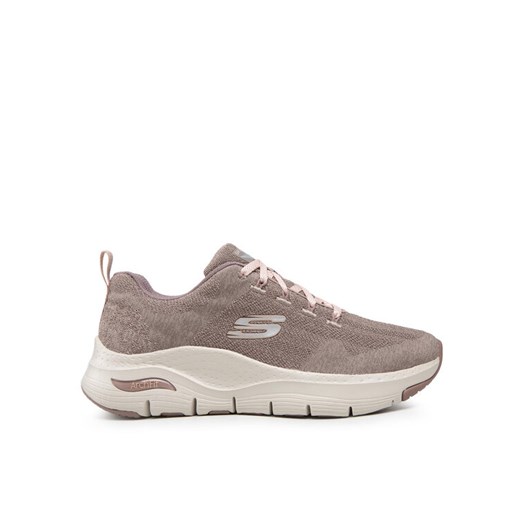 Sneakersy Skechers Comfy Wave 149414/DKTP Beżowy ze sklepu eobuwie.pl w kategorii Buty sportowe damskie - zdjęcie 182096184