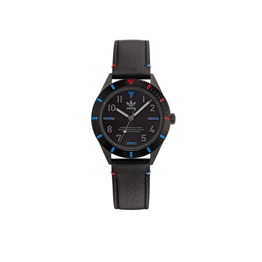 Zegarek adidas Originals Edition Three AOFH22506 Czarny ze sklepu eobuwie.pl w kategorii Zegarki - zdjęcie 182096244