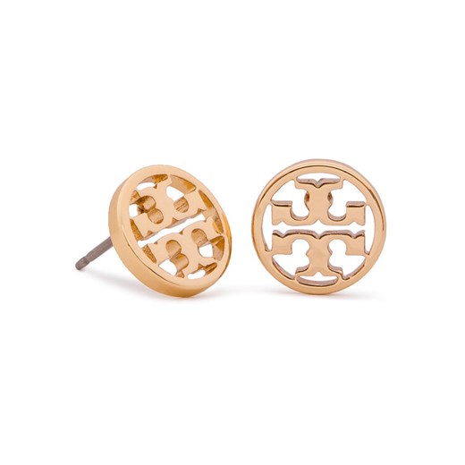 Kolczyki Tory Burch Logo Circle Stud Earring 11165518 Złoty ze sklepu eobuwie.pl w kategorii Kolczyki - zdjęcie 182096364