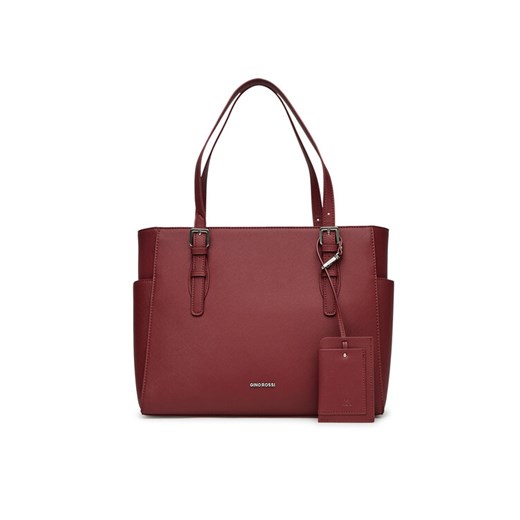 Torebka Gino Rossi RC-19681 Bordowy ze sklepu eobuwie.pl w kategorii Torby Shopper bag - zdjęcie 182096491