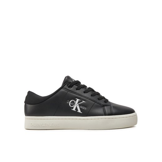 Sneakersy Calvin Klein Jeans Classic Cupsole Lowlaceup Lth Wn YW0YW01444 Czarny ze sklepu eobuwie.pl w kategorii Trampki damskie - zdjęcie 182096590