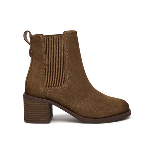 Botki Clarks Chamberly Top 26178832 Beżowy ze sklepu eobuwie.pl w kategorii Botki - zdjęcie 182096754